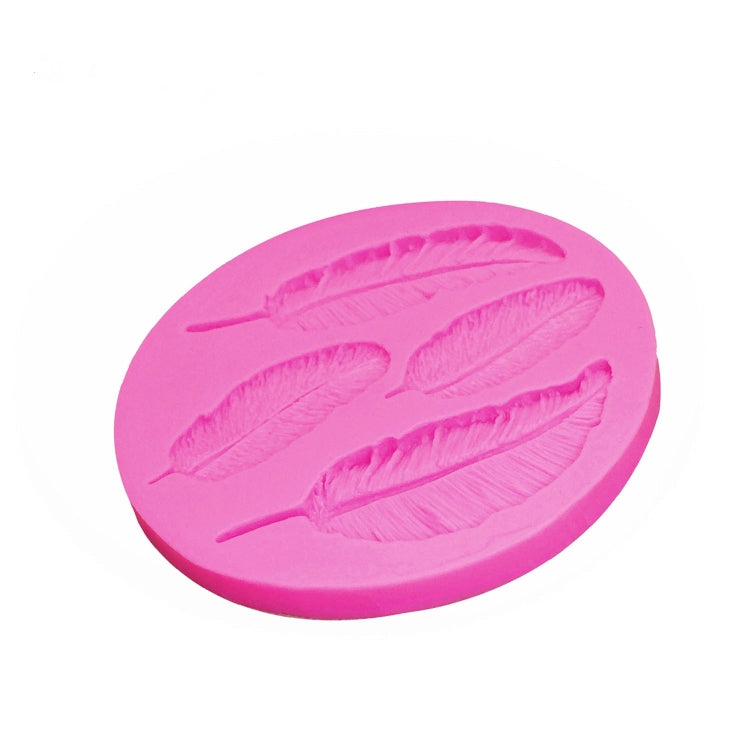Molde de Silicone para Pena, Molde para Decoração de Bolo de Fondant e Chocolate, Forma de Pena