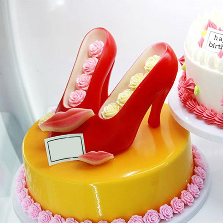 Molde 3D para Chocolate e Fondant, Molde para Bolo de Salto Alto Feminino
