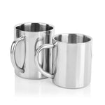 Caneca de Café de Aço Inoxidável com Parede Dupla, Copo Térmico Portátil, Copo de Viagem, Jarra para Café, Leite, Chá, Cerveja, Copos Duplos para Escritório, 220ML, 300ML, 400ML