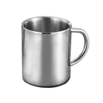 Caneca de Café de Aço Inoxidável com Parede Dupla, Copo Térmico Portátil, Copo de Viagem, Jarra para Café, Leite, Chá, Cerveja, Copos Duplos para Escritório, 220ML, 300ML, 400ML
