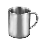 Caneca de Café de Aço Inoxidável com Parede Dupla, Copo Térmico Portátil, Copo de Viagem, Jarra para Café, Leite, Chá, Cerveja, Copos Duplos para Escritório, 220ML, 300ML, 400ML