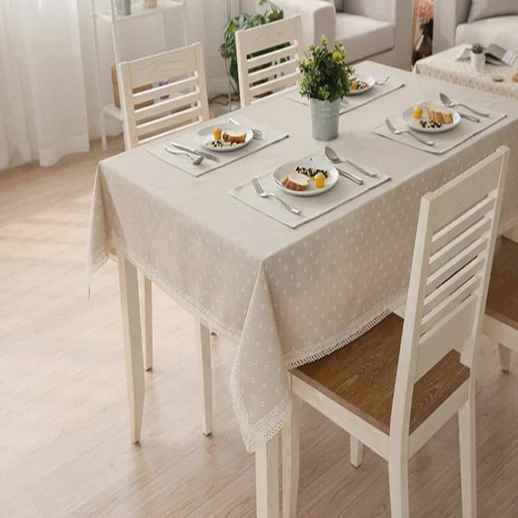 Toalha de Mesa de Renda para Mesa de Café Toalha Multifuncional, 90x90cm, 90x140cm, 140x140cm, 140x180cm, 140x200cm, 140x220cm
