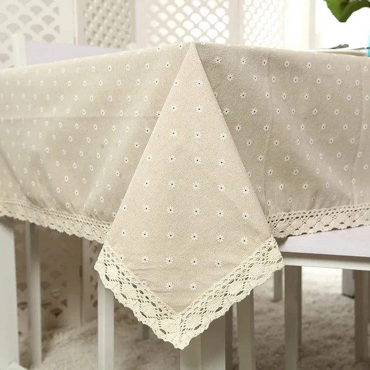 Toalha de Mesa de Renda para Mesa de Café Toalha Multifuncional, 90x90cm, 90x140cm, 140x140cm, 140x180cm, 140x200cm, 140x220cm