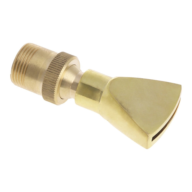 Bico Plano Ajustável Universal em Forma de Leque para Fonte de Vista de Água e Rochedo, Todo em Cobre e Aço Inoxidável, 6 Pontos, 1寸, 1.5寸, 2寸