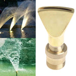 Bico Plano Ajustável Universal em Forma de Leque para Fonte de Vista de Água e Rochedo, Todo em Cobre e Aço Inoxidável, 6 Pontos, 1寸, 1.5寸, 2寸