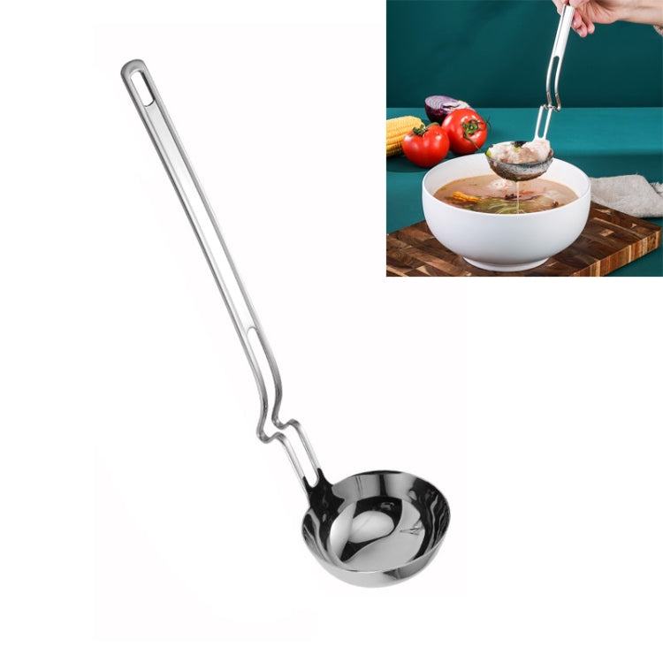 Colher de Parede para Panela Quente em Aço Inoxidável, Colher Criativa para Pesca, Colher para Papa, Colher para Sopa, Escorredor
