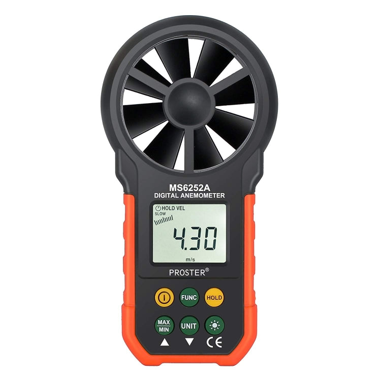 Instrumento de medição de velocidade do vento e volume de ar com visor digital de alta precisão PEAKMETER, MS6252A velocidade do vento, volume de ar, MS6252B temperatura, humidade, USB