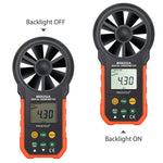 Instrumento de medição de velocidade do vento e volume de ar com visor digital de alta precisão PEAKMETER, MS6252A velocidade do vento, volume de ar, MS6252B temperatura, humidade, USB