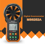 Instrumento de medição de velocidade do vento e volume de ar com visor digital de alta precisão PEAKMETER, MS6252A velocidade do vento, volume de ar, MS6252B temperatura, humidade, USB