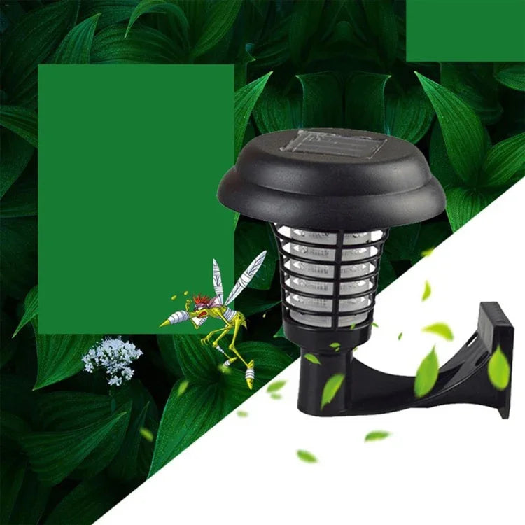 Lâmpada Mata-Mosquitos Solar Montada na Parede