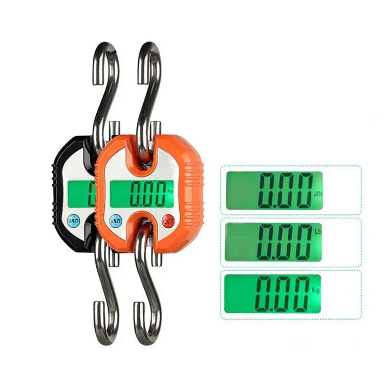 Balança Electrónica Portátil Mini de Gancho para Cargas Pesadas 150kg, Entrega em Cor Aleatória, 150kg x 100g