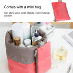 Bolsa Cosmética de Grande Capacidade para Viagem, Bolsa de Lavagem, Bolsa de Armazenamento Impermeável para Exterior, Bolsa Cilíndrica para Lavagem