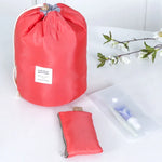 Bolsa Cosmética de Grande Capacidade para Viagem, Bolsa de Lavagem, Bolsa de Armazenamento Impermeável para Exterior, Bolsa Cilíndrica para Lavagem