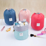 Bolsa Cosmética de Grande Capacidade para Viagem, Bolsa de Lavagem, Bolsa de Armazenamento Impermeável para Exterior, Bolsa Cilíndrica para Lavagem
