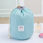 Bolsa Cosmética de Grande Capacidade para Viagem, Bolsa de Lavagem, Bolsa de Armazenamento Impermeável para Exterior, Bolsa Cilíndrica para Lavagem