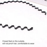 2pcs Unissexo Simples Arco de Cabelo Ondulado Banda de Cabeça Esportiva Acessórios para Cabelo