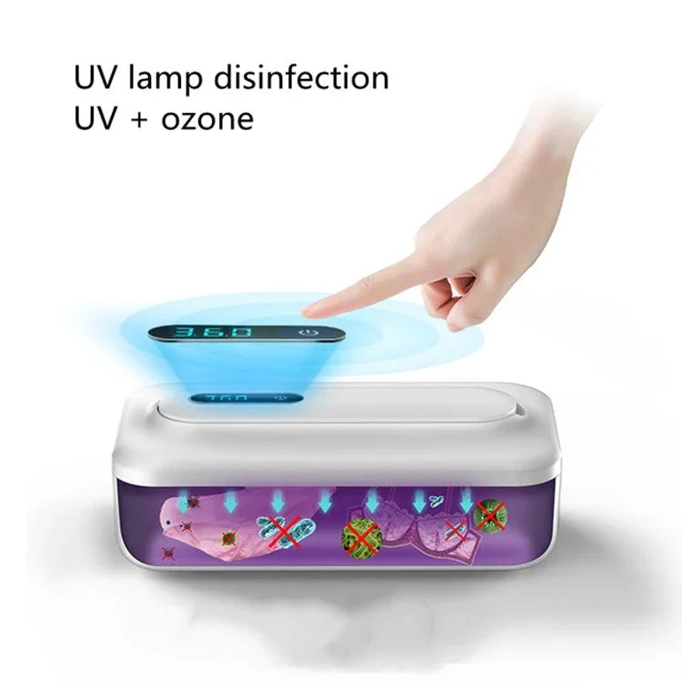 Caixa Multiusos de Esterilização por Ultravioletas e Ozono XD003, Caixa de Desinfeção por Ozono