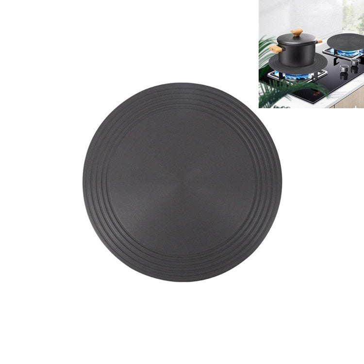 Placa Condutora de Calor para Fogão a Gás, Placa de Descongelamento Rápido para Cozinha, Placa Condutora Anti-Queimaduras Preta, 24cm, 28cm
