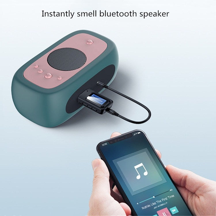 Adaptador Bluetooth 5.0 2 em 1 Transmissor Receptor de Áudio Sem Fios USB Sem Driver com Ecrã LCD