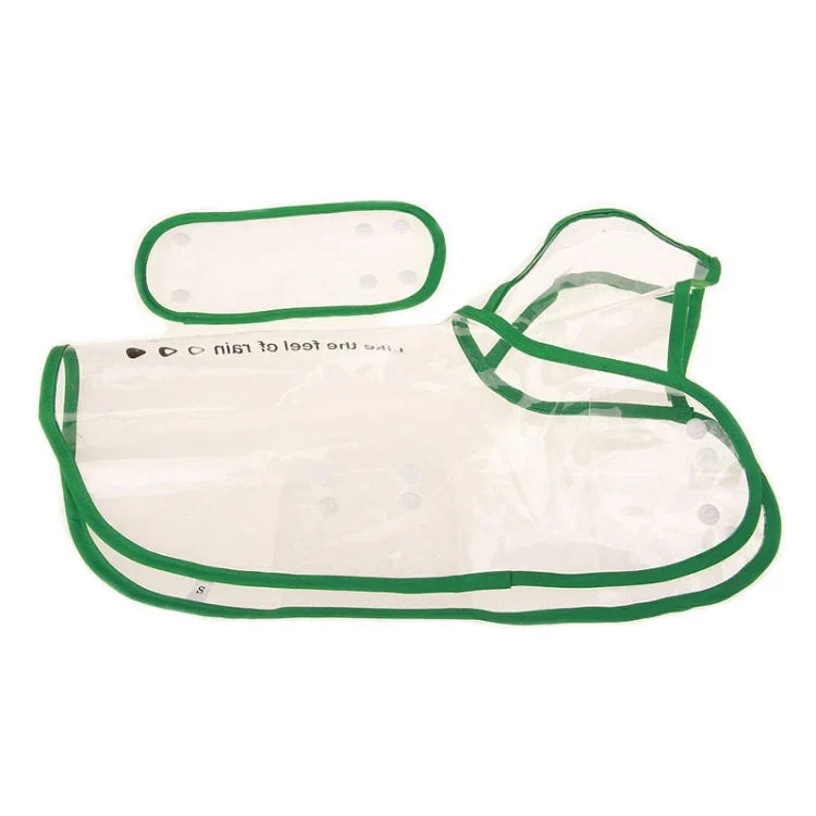 Impermeável Transparente, Casaco de Chuva para Cão, S, M