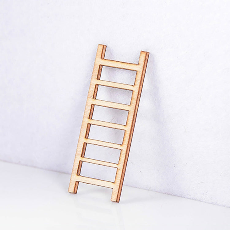 5pcs Simulation Ladder Decoration Wooden Staircase Corridor Micro Landscape Succulent Potted DIY Decorations, Simulation Ladder Decorations