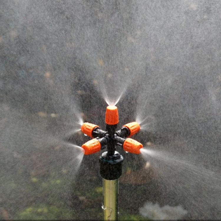 2 PCS Bico de Pulverização de Cinco Saídas Cruzadas para Jardinagem Estufa, Bico de Pulverização de Cinco Saídas Cruzadas