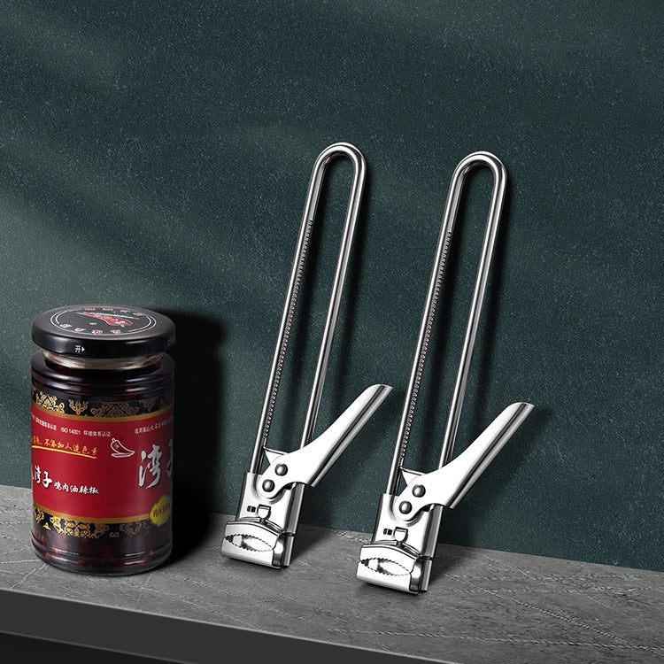 Abridor de Garrafas em Aço Inoxidável, Abridor de Latas Ajustável, Ferramenta para Abrir Compotas, Abridor de Latas Ajustável
