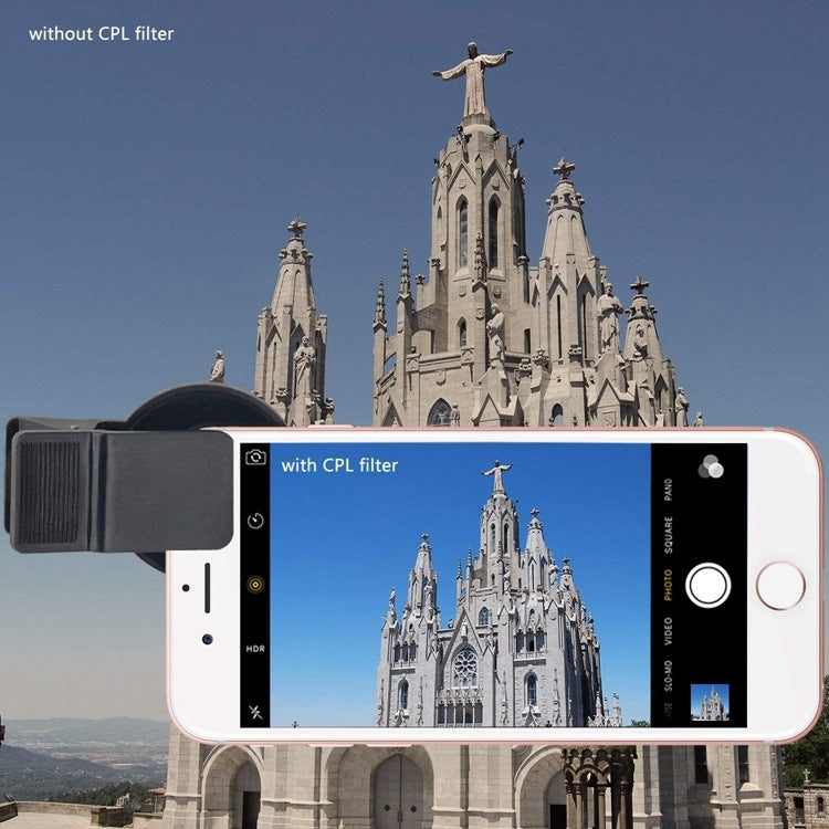 Filtro de Câmara ZOMEI 37MM CPL Polarizador Lente Externa para Telemóvel, 37MM
