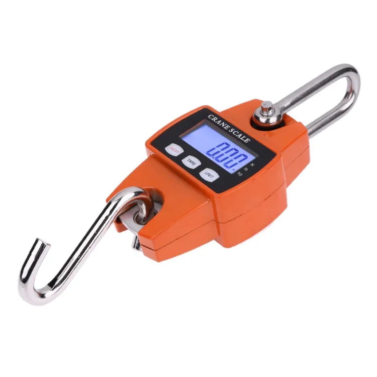 Balança Electrónica Portátil Mini de Gancho em Aço Inoxidável com Ecrã LCD, 300kg x 100g