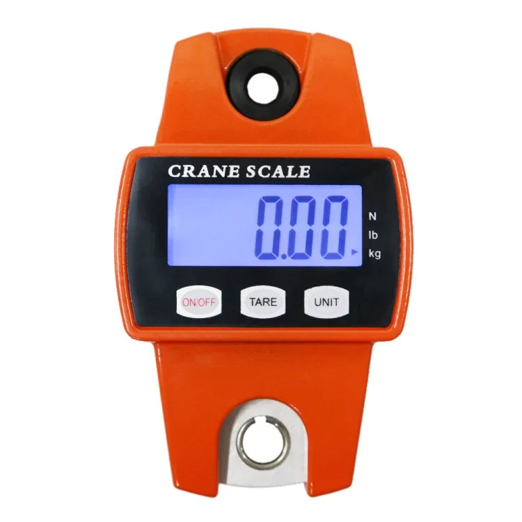 Balança Electrónica Portátil Mini de Gancho em Aço Inoxidável com Ecrã LCD, 300kg x 100g
