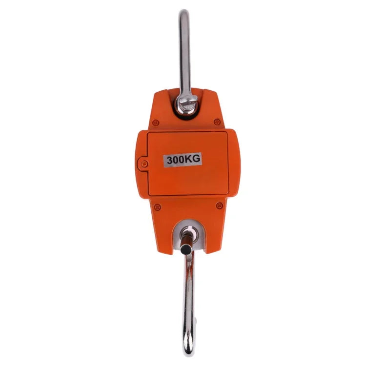 Balança Electrónica Portátil Mini de Gancho em Aço Inoxidável com Ecrã LCD, 300kg x 100g
