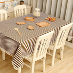 Toalha de Mesa de Algodão para Jantar Tecido Decorativo, 110x140cm, 90x90cm, 120x160cm, 120x120cm