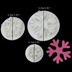 6 Peças Molde de Primavera em Forma de Floco de Neve para Fondant, Ferramentas DIY para Bolos e Bolachas, Molde de Impressão para Bolachas, Forma de Floco de Neve
