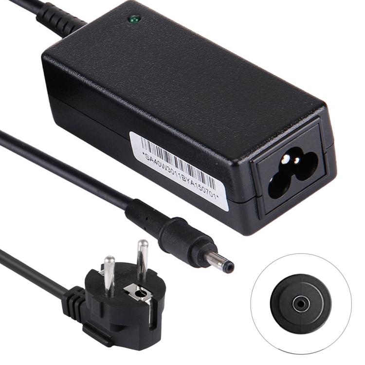 Fonte de Alimentação AC 40W 19V 2.1A para Samsung AD-4019W / AA-PA2N40L / BA44-00278A / NP900X1A / NP900X1B, Porta: 3.0x1.1mm, Ficha EU