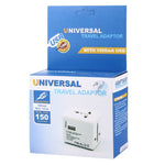 Adaptador Universal de Viagem Ocultável com Portas USB Duplas Integradas para Carregador US, UK, AU, EU