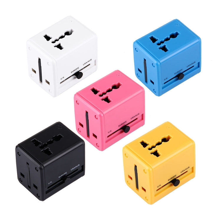 Adaptador Universal de Viagem Ocultável com Portas USB Duplas Integradas para Carregador US, UK, AU, EU