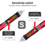Testador de Voltagem AC LED WINTACT WT3010 Caneta Detector Sem Contacto 12-1000V, WINTACT WT3010
