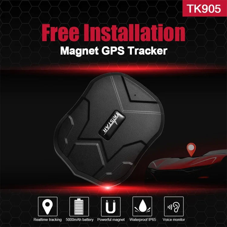 Rastreador GPS TK905 para Carro, Camioneta e Veículo 2G GSM GPRS, TK905 2G