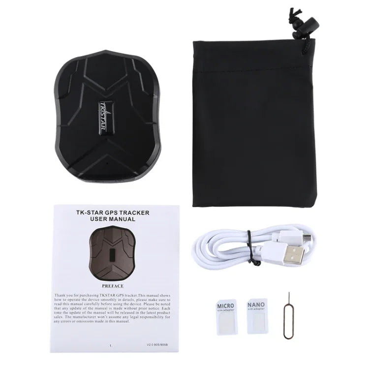 Rastreador GPS TK905 para Carro, Camioneta e Veículo 2G GSM GPRS, TK905 2G
