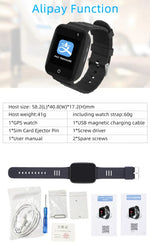 Pulseira Relógio Inteligente GPS REACHFAR RF-V46-A, Suporte SOS / Câmara / Gestão de Saúde / 4G LTE / Pressão Arterial / Frequência Cardíaca, Para Ásia / Europa / África / Austrália, RF-V46-A
