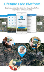 Pulseira Relógio Inteligente GPS REACHFAR RF-V46-B, Suporte SOS / Câmara / Gestão de Saúde / 4G LTE / Pressão Arterial / Frequência Cardíaca, Para América do Norte / América do Sul, RF-V46-B