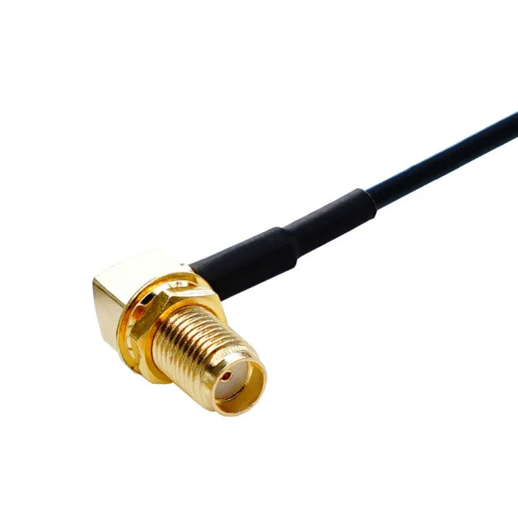 Adaptador de Cabo RG174 de 20cm SMA Macho em Cotovelo para Conector Fakra Z Fêmea, SMA Macho em Cotovelo para Fakra Z Fêmea