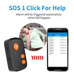Rastreador GPS com Botão SOS de Emergência para Idosos Estilo V51 B IP67 à Prova de Água 4G LTE 3G 2G GSM para América do Norte/América do Sul, Estilo V51 B