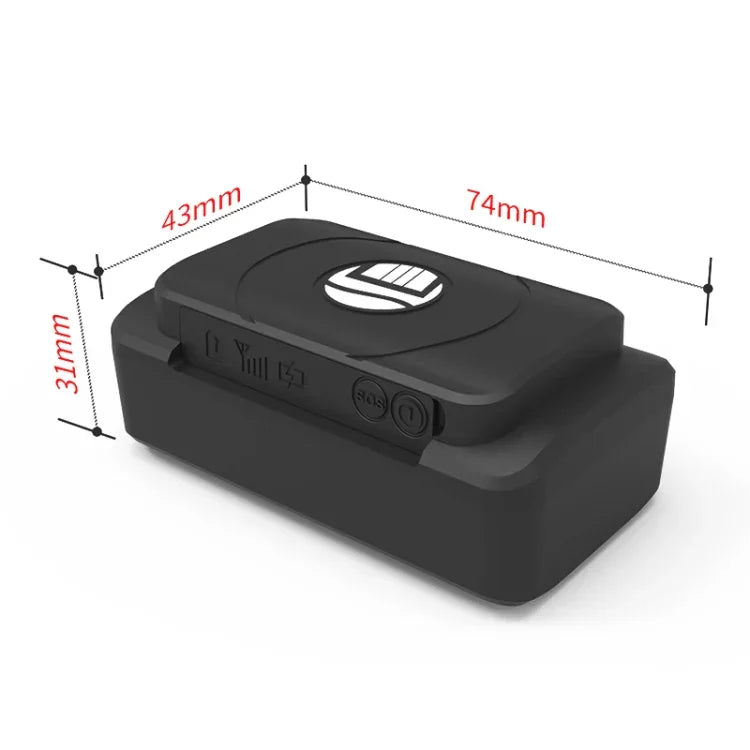 TK202A Rastreador Veicular GSM GPRS GPS 2G para Carro e Camioneta, Suporta AGPS, Capacidade da Bateria: 6500MA, 2G 6500mAh