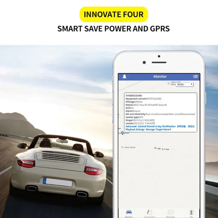 TK205 Rastreador Veicular GSM GPRS GPS 2G em Tempo Real para Carro e Camioneta, Suporta AGPS com Relé e Bateria, TK205