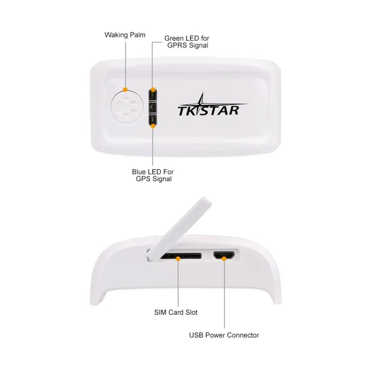 TK-909 Rastreador GPS / GPRS / GSM para Animais de Estimação Colar para Animais Dispositivo de Rastreamento em Tempo Real, TK-909