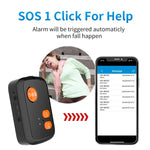 Rastreador GPS com Botão SOS para Idosos V51 Estilo A IP67 à Prova de Água 4G LTE 3G 2G GSM Alarme de Emergência para Ásia/Europa/África/Austrália, V51 Estilo A