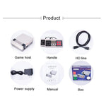 Consola de Jogo Mini TV Retro Clássica HDMI HD, 600 Jogos Integrados, Ficha UE, 600 Jogos(Ficha UE), 600 Jogos(Ficha EUA)