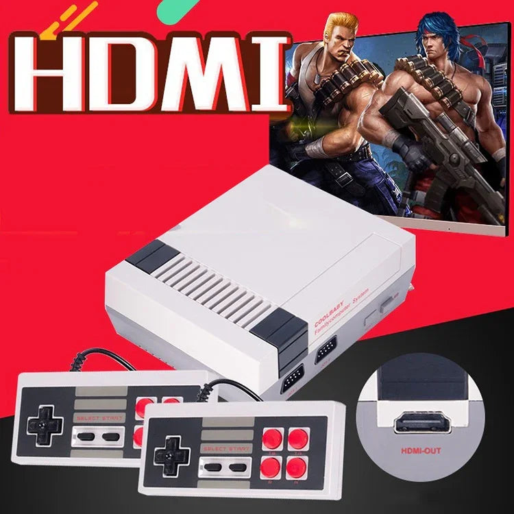Consola de Jogo Mini TV Retro Clássica HDMI HD, 600 Jogos Integrados, Ficha UE, 600 Jogos(Ficha UE), 600 Jogos(Ficha EUA)