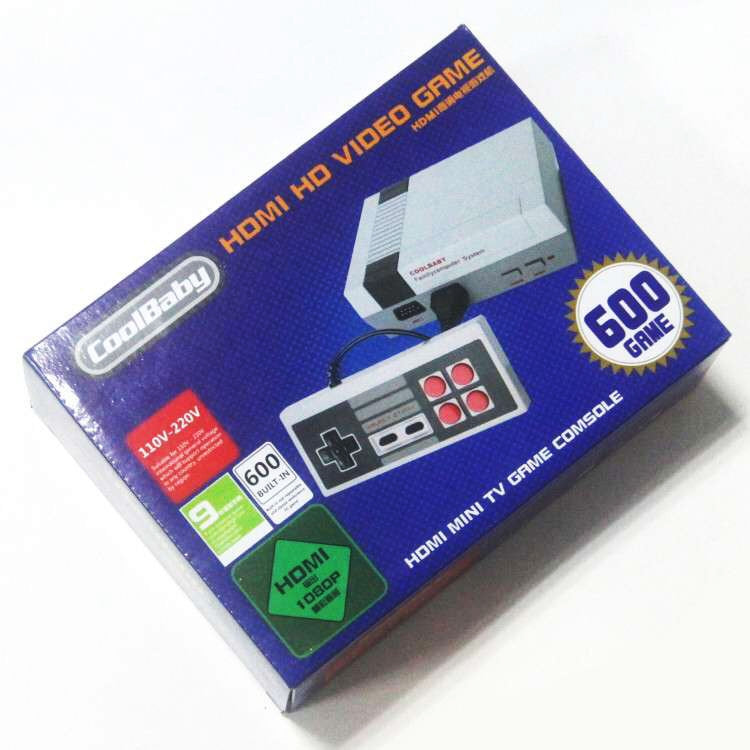 Consola de Jogo Mini TV Retro Clássica HDMI HD, 600 Jogos Integrados, Ficha UE, 600 Jogos(Ficha UE), 600 Jogos(Ficha EUA)